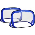 Mini cage - mini but - tectake - lot de 2 buts de football auto - d�ployants piquets et sac de transport ...