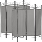 Paravent - tectake - lot de 2 paravents cloison amovible 4 panneaux pans pliables toile polyester 180 ... Paravent - tectake - lot de 2 paravents cloison amovible 4 panneaux pans pliables toile polyester 180 ...