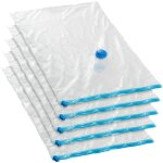 Housses sous - vide - tectake - lot de 5 housses de rangement sous - vide taille m rutilisables pour ...