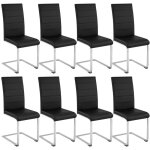 Chaises - tectake - lot de 8 chaises bettina rembourrées revêtement en cuir synthétique dossier ergonomique ... Chaises - tectake - lot de 8 chaises bettina rembourrées revêtement en cuir synthétique dossier ergonomique ...