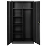 Armoire de bureau - tectake - armoire métallique de rangement 6 compartiments et 1 tringle en acier 90 ... Armoire de bureau - tectake - armoire métallique de rangement 6 compartiments et 1 tringle en acier 90 ...