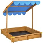 Bac a sable - tectake - bac à sable emilia en bois avec 1 toit réglable et 1 bâche 120 cm x 120 cm x ... Bac a sable - tectake - bac à sable emilia en bois avec 1 toit réglable et 1 bâche 120 cm x 120 cm x ...