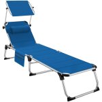Bain de soleil - tectake - chaise longue transat lorella rembourr et pliable dossier rglable 6 positions ...