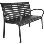 Banc dexterieur - tectake - banc de jardin pino d?extrieur design en fibres de bois 3 places cadre en ...