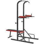 Appareil abdo - tectake - banc de musculation reeves pliable multifonction dips barre de traction banc ...