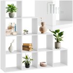 Biblioth�que - tectake - �tag�re talisa avec 10 compartiments au design cubique 130 x 29 cm x 130 cm
