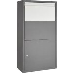 Bo�te aux lettres - tectake - boite � colis fortress avec clapet de s�curit� antivol - 44x22x82cm