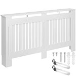 Prot�ge radiateur - tectake - cache - radiateur vila en bois mdf 1525 x 19 x 82 cm - blanc