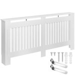 Prot�ge radiateur - tectake - cache - radiateur vila en bois mdf 1723 x 19 x 82 cm - blanc