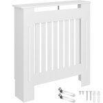 Prot�ge radiateur - tectake - cache - radiateur vila en bois mdf 78 x 19 x 82 cm - blanc