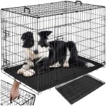 Cage de transport - tectake - caisse de transport pour chien luna pliable avec 2 portes et 2 poignées ... Cage de transport - tectake - caisse de transport pour chien luna pliable avec 2 portes et 2 poignées ...