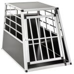 Cage de transport - tectake - caisse de transport simple pour chien en aluminium solide avec coins arrondis ...