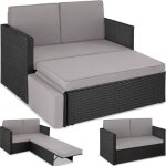 Canapé de jardin - tectake - fauteuil dextérieur modulable corfou 2 places en résine tressée avec large ... Canapé de jardin - tectake - fauteuil dextérieur modulable corfou 2 places en résine tressée avec large ...