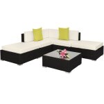 Canapé de jardin - tectake - salon lounge dextérieur paris modulable en rotin rembourré 5 places et 1 ... Canapé de jardin - tectake - salon lounge dextérieur paris modulable en rotin rembourré 5 places et 1 ...