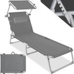 Bains de soleil - tectake - chaise longue transat de jardin chloe pliable 4 positions avec appui - tête ... Bains de soleil - tectake - chaise longue transat de jardin chloe pliable 4 positions avec appui - tête ...
