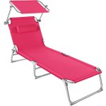 Bain de soleil - tectake - chaise longue transat de jardin chloe pliable 4 positions avec appui - tte ...