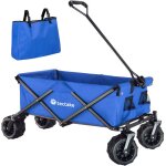 Brouette - tectake - chariot de transport heidrun pliable avec b�che amovible et larges roues plastiques ...