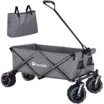 Brouette - tectake - chariot de transport heidrun pliable avec b�che amovible et larges roues plastiques ...