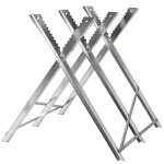 Treteau de chantier - tectake - chevalet de sciage tréteau de sciage hubert en acier galvanisé avec 3 ... Treteau de chantier - tectake - chevalet de sciage tréteau de sciage hubert en acier galvanisé avec 3 ...