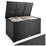 Rangement dextrieur - tectake - coffre de jardin oslo en aluminium et polyrotin avec revtement intrieur ...