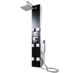 Colonne de douche - tectake - colonne de douche pommeau douchette et mitigeur fonction hydromassante ...
