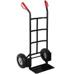 Diable - tectake - chariot rigide avec cadre en acier et poign�es en plastique capacit� de charge de ...
