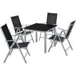 Ensemble table et chaise de jardin - tectake - salon de repas ext�rieur stabia pour 4 personnes dossiers ...