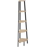 Bibliothèque - tectake - Étagère sur 5 niveaux portland en bois et acier 34 x 34 x 1585 cm - bois clair ... Bibliothèque - tectake - Étagère sur 5 niveaux portland en bois et acier 34 x 34 x 1585 cm - bois clair ...