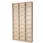 Bibliothque - tectake - etagre range cd dvd christel avec tagres rglables 27 compartiments 180 x ...
