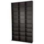 Bibliothque - tectake - etagre range cd dvd christel avec tagres rglables 27 compartiments 180 x ...