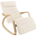 Fauteuil - tectake - fauteuil  bascule onda supporte jusqu 150 kg avec un rembourrage confortable et ...