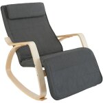Fauteuil - tectake - fauteuil  bascule onda supporte jusqu 150 kg avec un rembourrage confortable et ...