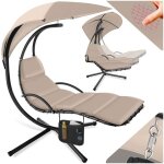 Hamac - tectake - fauteuil suspendu elaria avec pare - soleil protection uv et poche latrale rsistant ...