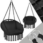 Hamac - tectake - fauteuil suspendu grazia solide et rsistant intrieur et extrieur 80 x 72 x 125 cm ...