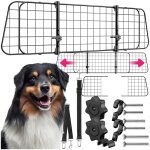 Barrire de scurit escalier - tectake - grille de protection pour chien balu rglable avec 2 ceintures ...