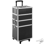 Bagage vendu seul - tectake - malette maquillage  roulette 3 niveaux revtement intrieur en velours ...