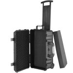 Caisson etanche camera - tectake - mallette de transport sur roues avec poigne tlescopique rsistante ...