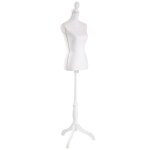 Mannequin - tectake - mannequin de couture de vitrine buste dcoratif de femme rglable 77 cm x 38 cm ...