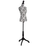 Mannequin - tectake - mannequin de couture de vitrine buste dcoratif de femme rglable 77 cm x 38 cm ...