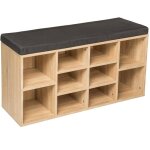 Meuble a chaussures - tectake - meuble à chaussures max coussin de siège amovible 1035 x 48 x 30 cm - ... Meuble a chaussures - tectake - meuble à chaussures max coussin de siège amovible 1035 x 48 x 30 cm - ...