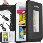 Mini frigo pour boisson - tectake - mini - rfrigrateur portable fonction 2 en 1 avec mode eco - 27x31x41cm ...