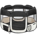 Parc - tectake - parc pour chien chat pliable 115 cm x 115 cm x 64 cm + 1 housse de transport - noir Parc - tectake - parc pour chien chat pliable 115 cm x 115 cm x 64 cm + 1 housse de transport - noir