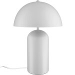 Lampe - tectake - petite lampe de table r�tro altea en acier au design champignon - blanc