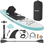 Stand up paddle - tectake - planche de stand - up paddle 2 en 1 gonflable kit complet avec sac  dos