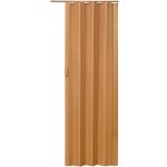 Porte coulissante dinterieur - tectake - porte pliante pour intrieur en pvc 80 cm x 203 cm bois / noyer ...