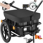 Remorque  vlo - tectake - remorque cargoxpress multifonction avec caisson amovible pneus profils et ...