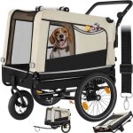 Remorque vélo - tectake - transport pour chien woofrider en tissu oxfort 600d multifonctions pliable ... Remorque vélo - tectake - transport pour chien woofrider en tissu oxfort 600d multifonctions pliable ...