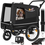 Tectake remorque vélo pour chien woofrider multifonction 3 en 1 pliable à ressort poids supporté 40 kg ... Tectake remorque vélo pour chien woofrider multifonction 3 en 1 pliable à ressort poids supporté 40 kg ...