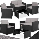 Salon de jardin - tectake - ensemble lounge dextérieur jesolo 1 canapé 2 fauteuils 4 places avec table ... Salon de jardin - tectake - ensemble lounge dextérieur jesolo 1 canapé 2 fauteuils 4 places avec table ...