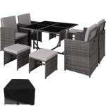 Salon de jardin - tectake - ensemble détente repas dextérieur bilabo 8 personnes résistant pliable en ... Salon de jardin - tectake - ensemble détente repas dextérieur bilabo 8 personnes résistant pliable en ...